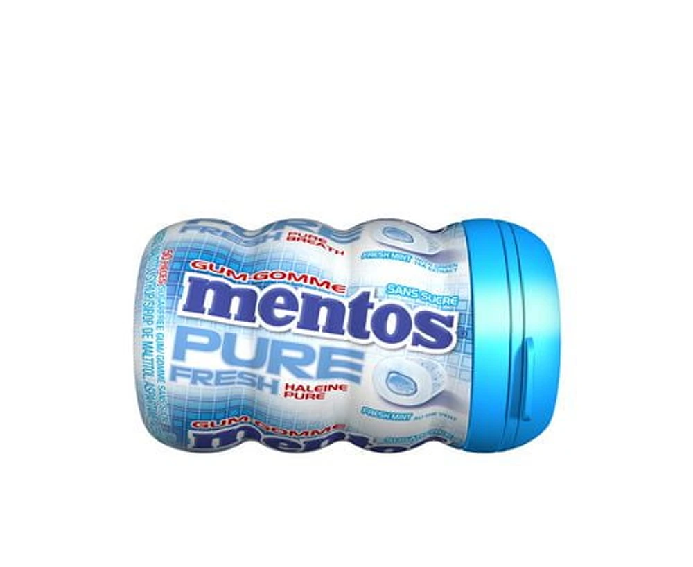 Mentos Pure Fresh, Fresh Mint Sugar-Free Chewing Gum, Mentos Fresh Mint Gum