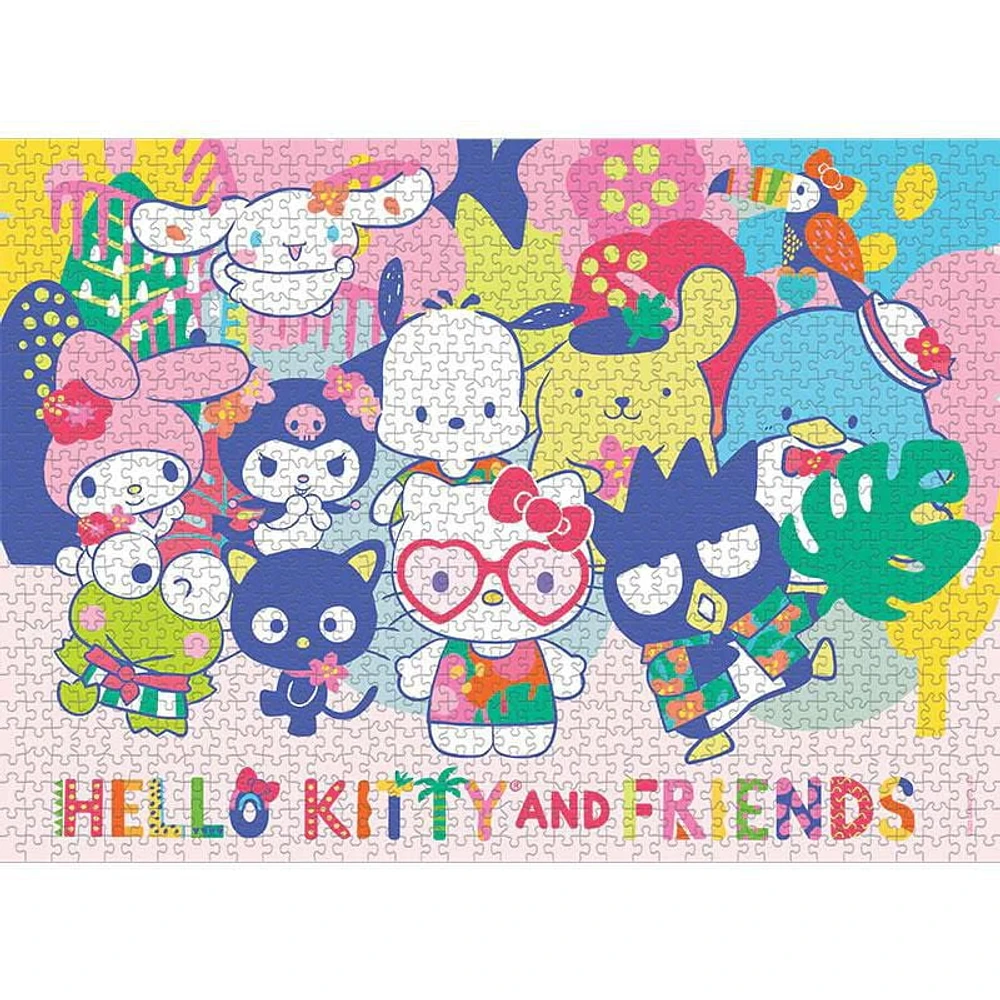 Hello Kitty and Friends "Tropical Times" 1,000 Piece Puzzle