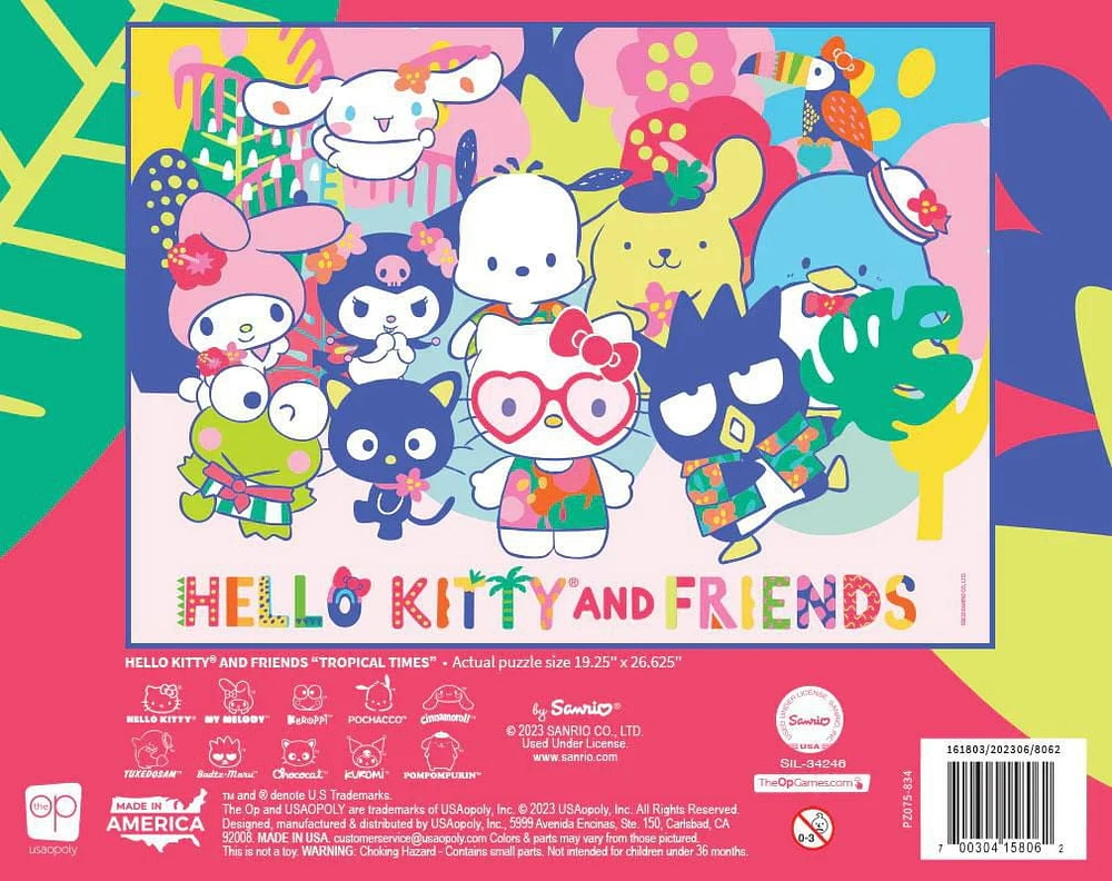 Hello Kitty and Friends "Tropical Times" 1,000 Piece Puzzle