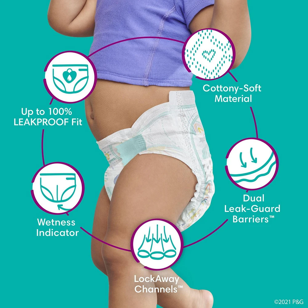 Pampers Cruisers Diapers, Super Pack, Sizes 3-7, 84-44 Count