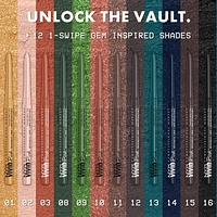 NYX PROFESSIONAL MAKEUP, Liner rétractable Vivid Rich, Crayon pour les yeux, Nuances riches, Formule végane Pigment pierre précieuse
