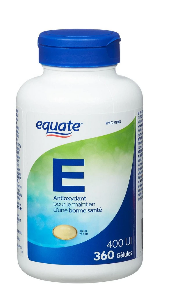 Equate Vitamin E 400IU, 360 Softgels