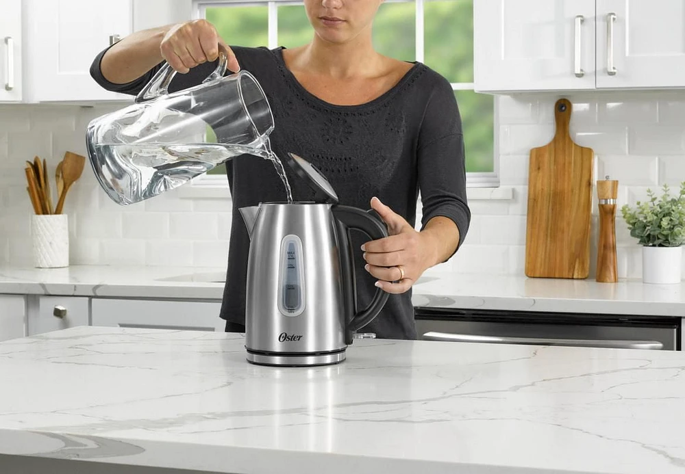 Oster Stainless Steel Electric Kettle, 1.7 L