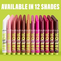 NYX PROFESSIONAL MAKEUP, Fat Oil Slick Click, Balm in a stick, Infused with nourishing oils, High shine finish - Double Tap (Raspberry Pink), Light buildable pigment