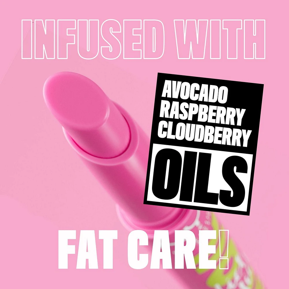NYX PROFESSIONAL MAKEUP, Fat Oil Slick Click, Balm in a stick, Infused with nourishing oils, High shine finish - Double Tap (Raspberry Pink), Light buildable pigment