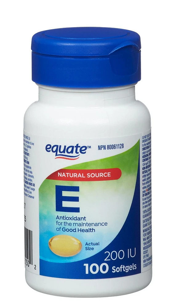 Equate vitamine e 200UI source naturelle