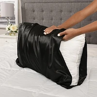 Satin Pillowcase (Set of 2) Silky Soft Covers by Nemcor