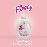 Fleecy Pure Balance Assouplissant à Linge Liquide, Parfum Eau de Rose 3,5 L - 148 Brassées