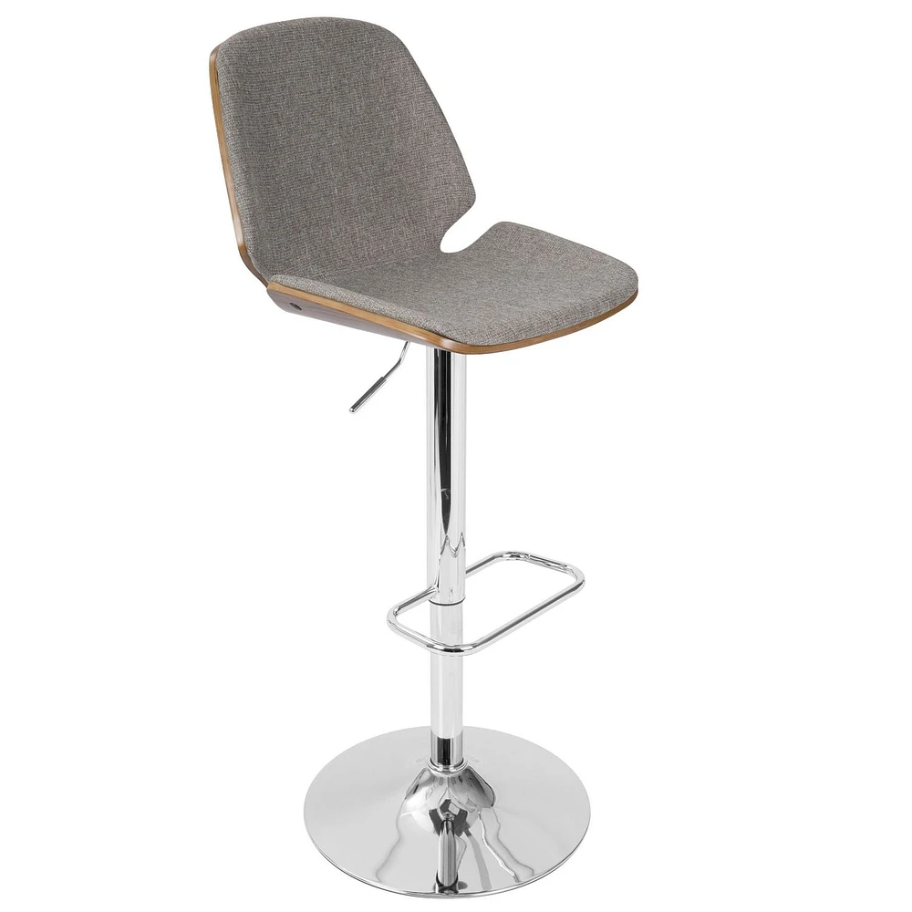 Serena Mid-Century Modern Barstool by LumiSource