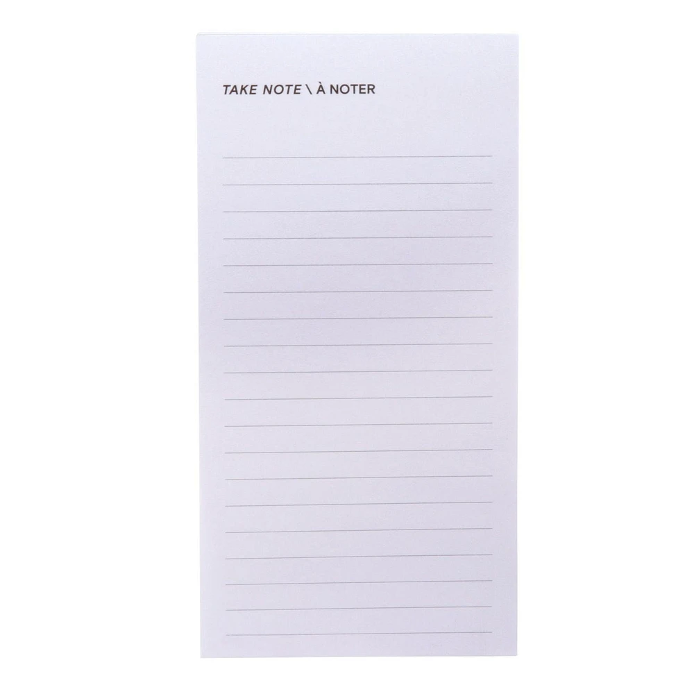 Post-it® Printed Notes, List Note, Grey, 2.9in x 5.7in (73mm x 144mm)