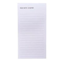 Post-it® Printed Notes, List Note, Grey, 2.9in x 5.7in (73mm x 144mm)