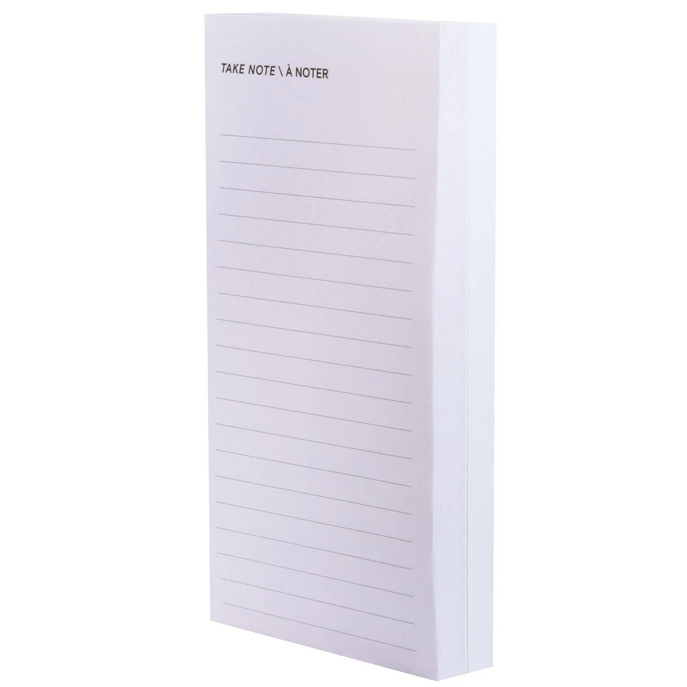 Post-it® Printed Notes, List Note, Grey, 2.9in x 5.7in (73mm x 144mm)