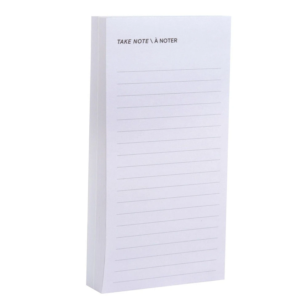 Post-it® Printed Notes, List Note, Grey, 2.9in x 5.7in (73mm x 144mm)