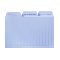 Post-it® Printed Notes, Tab Note Pack, Blue