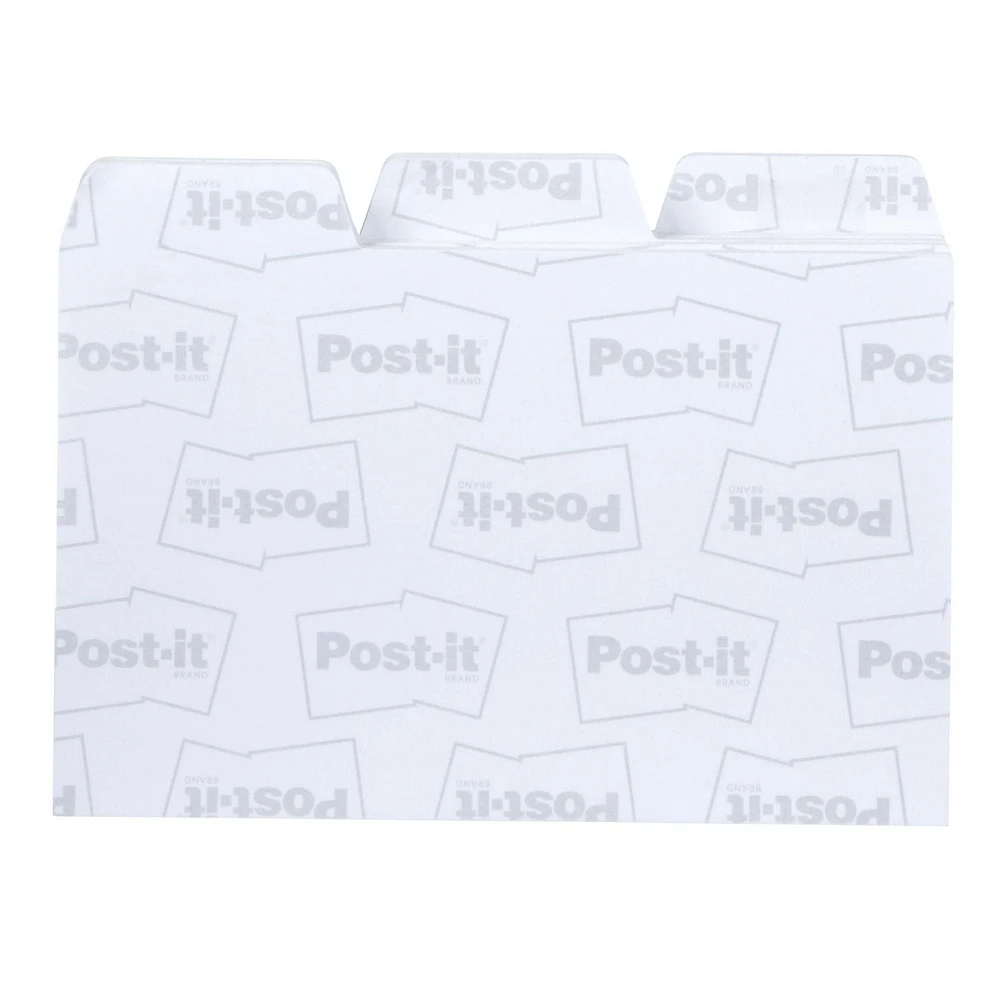 Post-it® Printed Notes, Tab Note Pack, Grey, 3.9 in x 2.9 in (99mm x 73mm)