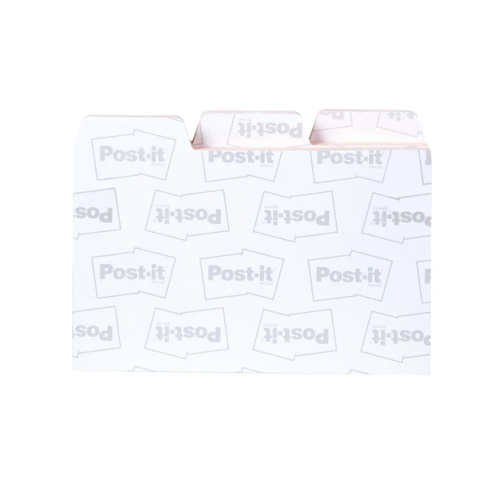 Post-it® Printed Notes, Tab Note Pack, Peach, 3.9 in x 2.9 in (99mm x 73mm)