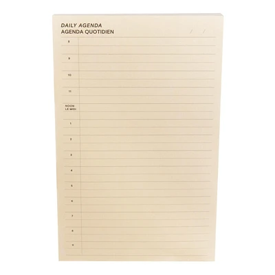 Post-it® Printed Notes, Planner, Daily Peach, 4.9 x 7.7 in (124mm x 195mm)