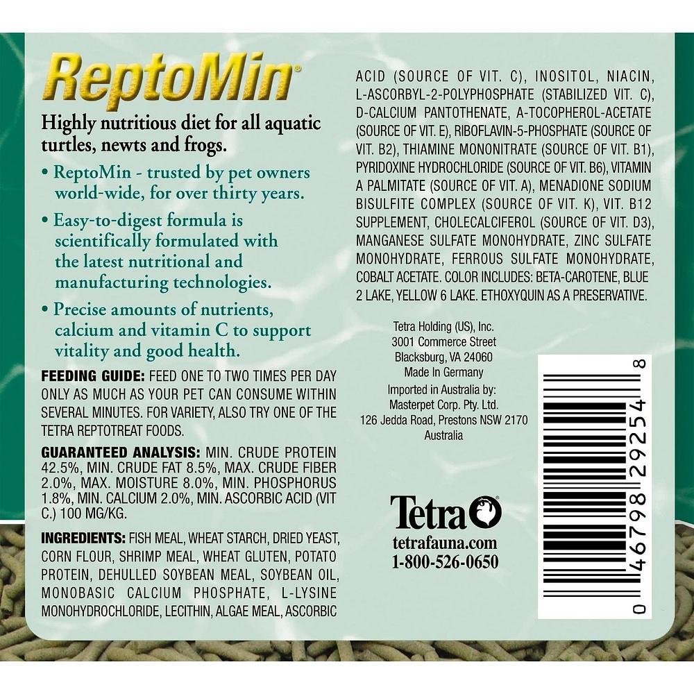 ReptoMin Floating Food Sticks for Reptiles, 91g