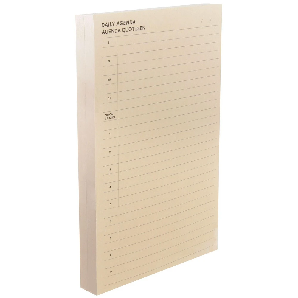 Post-it® Printed Notes, Planner, Daily Peach, 4.9 x 7.7 in (124mm x 195mm)