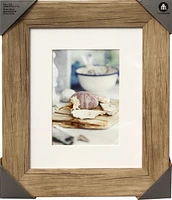 hometrends Lewis 8X10 Wood Photo Frame, Lewis Frame 8 X 10"  To 5 X 7" Wood Grain