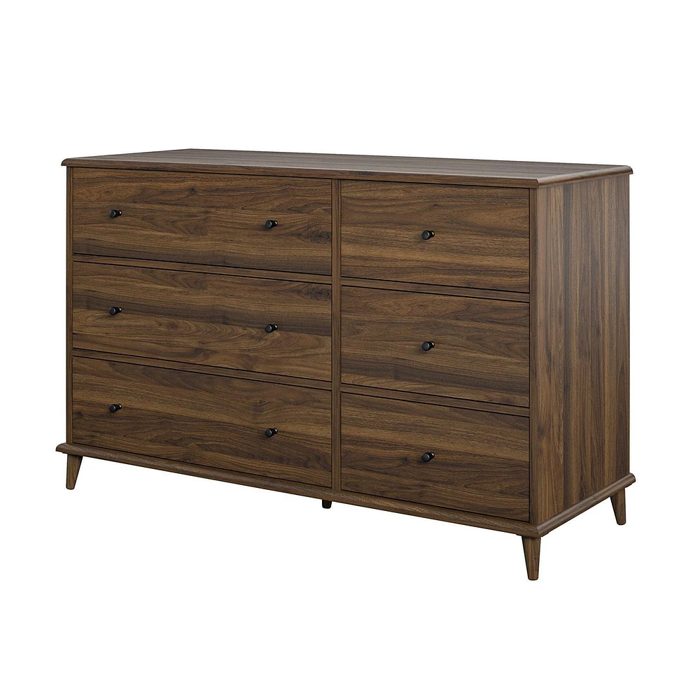 Farnsworth 6 Drawer Dresser, Walnut