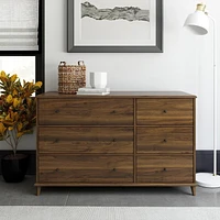 Farnsworth 6 Drawer Dresser, Walnut