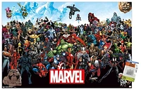 Marvel Comics - The Marvel Lineup 14.725" x 22.375" Wall Poster with Poster Mounts