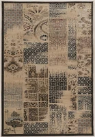 Jewel PatchWork Beige & Blue 8' x 10'4" Area Rug