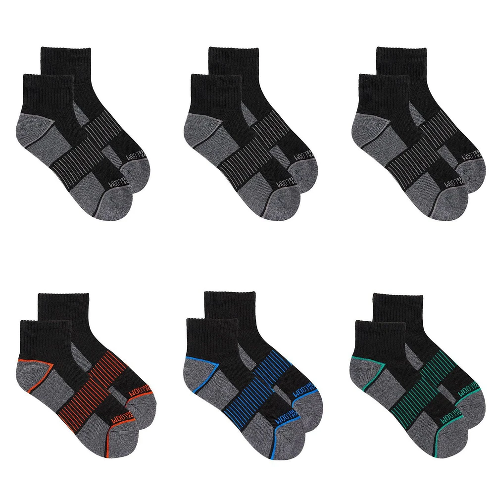 Fruit of the Loom Boys' 6 Pack Ankle Socks, Boys Socks