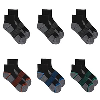 Fruit of the Loom Boys' 6 Pack Ankle Socks, Boys Socks