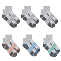 Fruit of the Loom Boys' 6 Pack Ankle Socks, Boys Socks