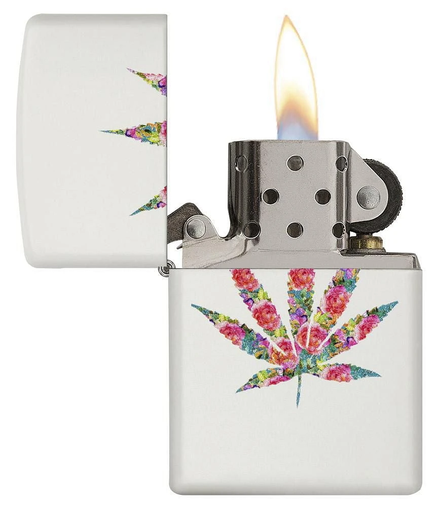 Zippo 214 Floral Leaf Design (29730)