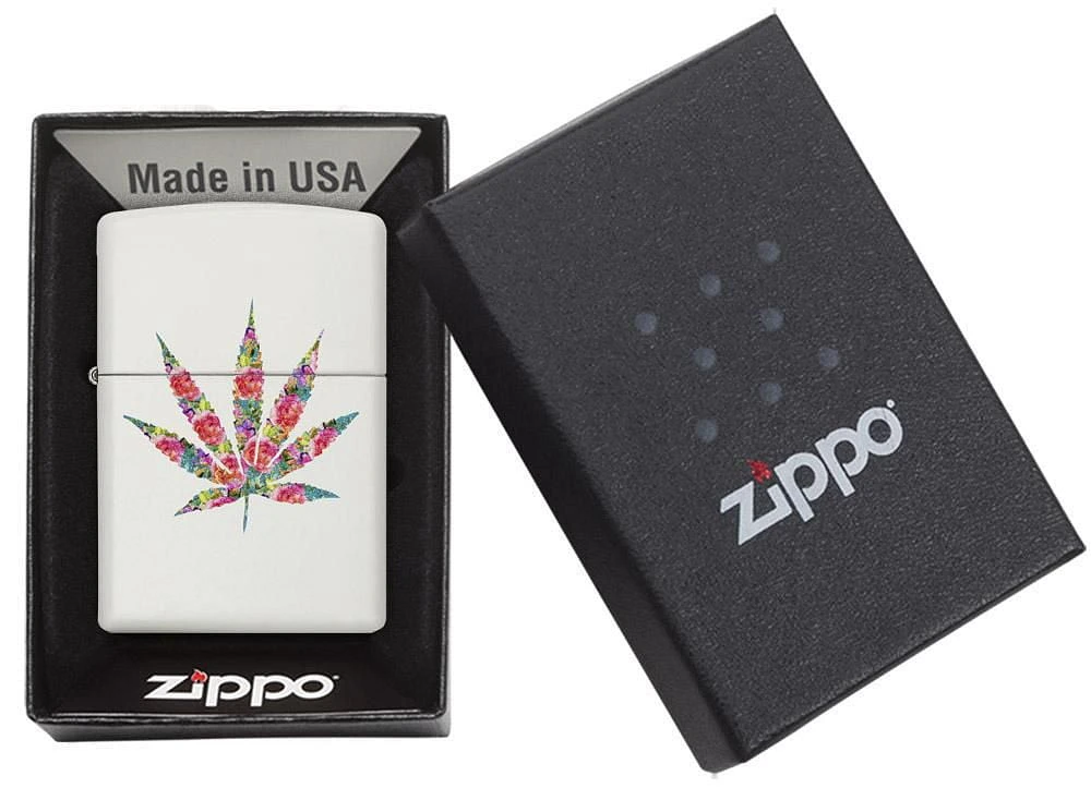 Zippo 214 Floral Leaf Design (29730)