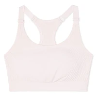 Athletic Works Women's Seamless Sports Bra, Sizes M-3XL