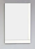 American Imaginations 23.5-in. W 35.5-in. H Modern Plywood-Veneer Wood Mirror In White AI