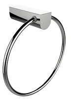 Chrome Plated Towel Ring With Single Rod Towel Rack Accessory Set AI