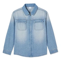 George Boys' Hooded Denim Shirt, Sizes XS-XL