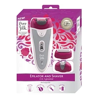 Pure Silk 1700 Series Rechargeable 3-in-1 Epilator and Shaver – CPE17001