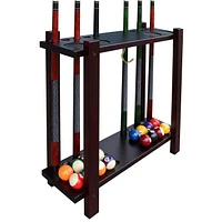 Classic Floor Billiard Pool Cue Rack