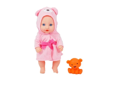 My Sweet Baby Vinyl Baby Doll with Bathrobe (bear)