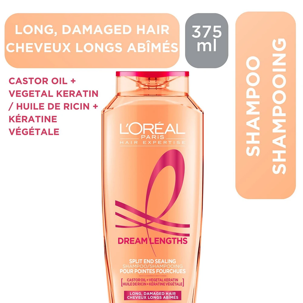 Dream Lengths Shampoing Pointes Fourchues 375 ml Pour Cheveux Longs et Abimés