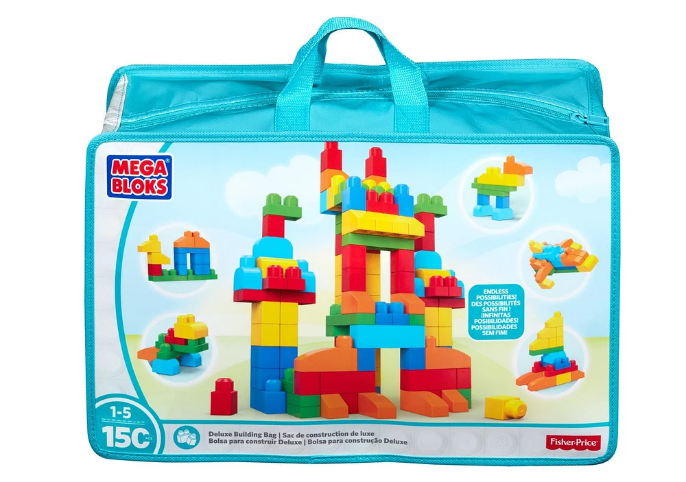 MEGA BLOKS Deluxe Building Bag 150-Piece