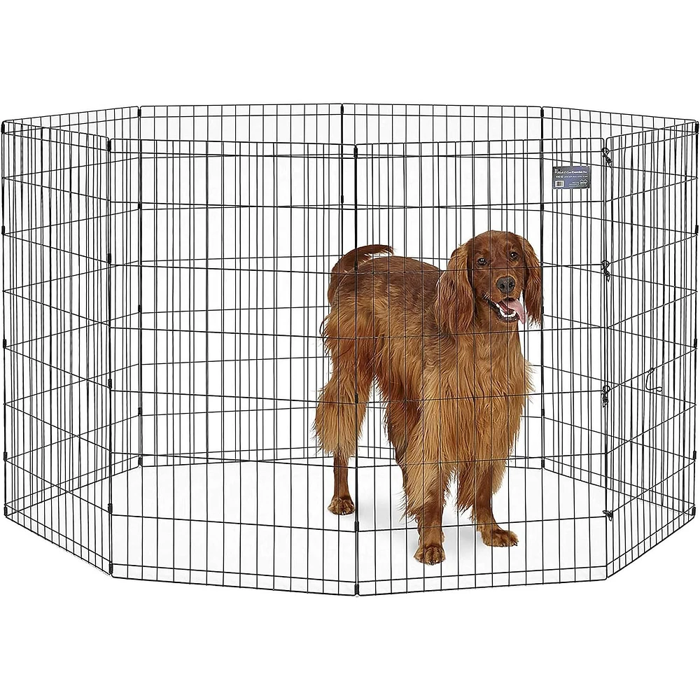 Midwest Black Exercise Pen 42 Inch 8 Panels ( No Door)