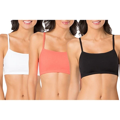 Fruit of the Loom Women's 3-Pack Built-Up Sports Bra, Sizes 34, 36, 38, 40