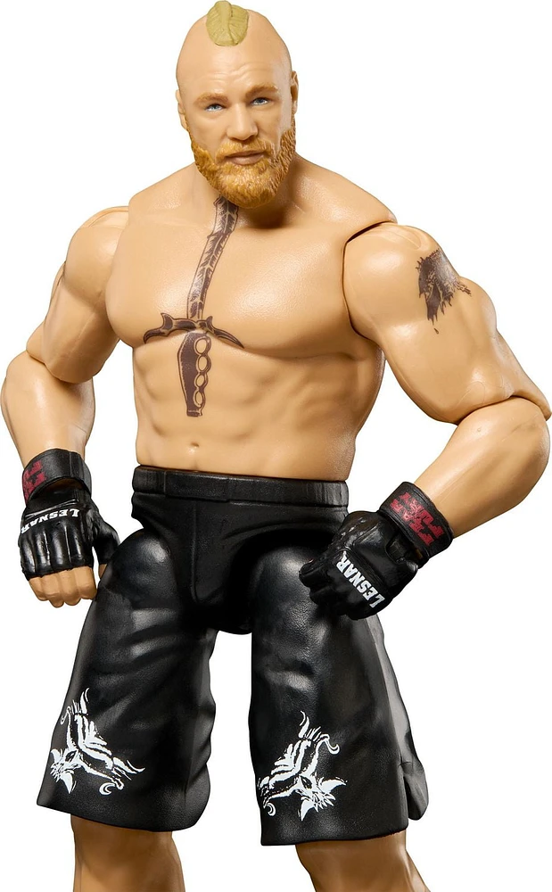 WWE Brock Lesnar Action Figure, 6-inch Collectible Superstar with Articulation & Life-Like Look