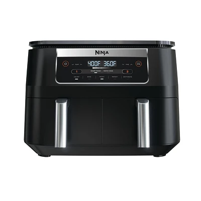 Ninja DZ090C Foodi 6-qt. 5-in-1 2-Basket Air Fryer with DualZone Technology, 2 Basket Air Fryer