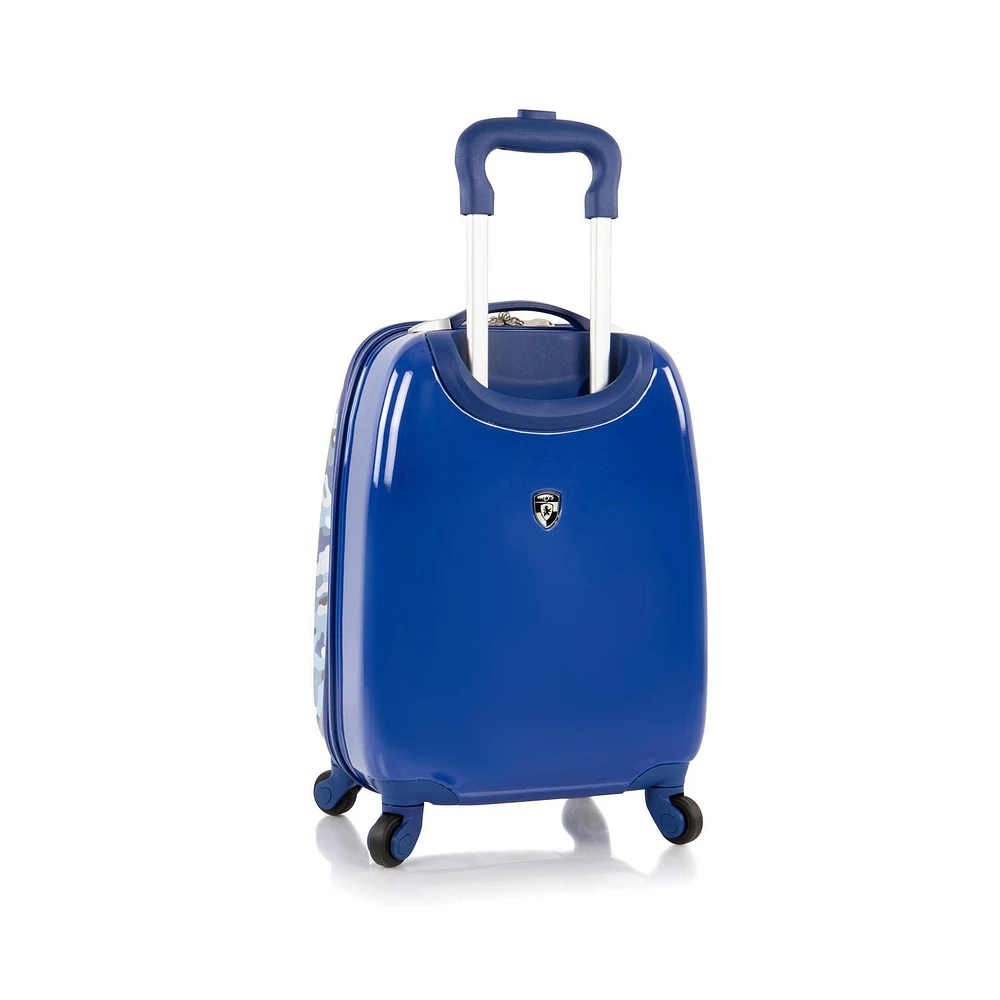 Blue Camo Kids Spinner Luggage, Blue Camo Spinner Luggage