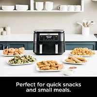 Ninja DZ090C Foodi 6-qt. 5-in-1 2-Basket Air Fryer with DualZone Technology, 2 Basket Air Fryer