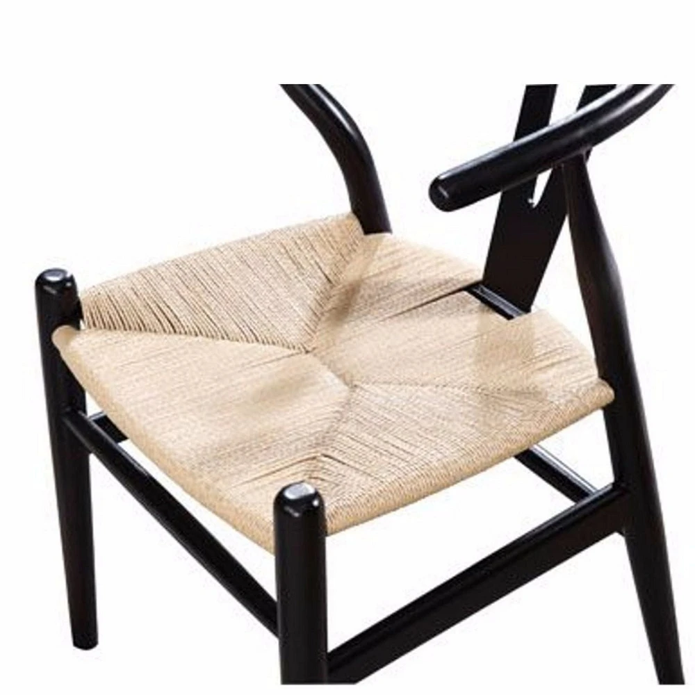 Nicer Furniture Black Wishbone Chair