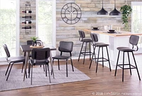 Foundry Contemporary Barstool by LumiSource